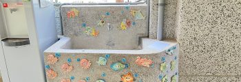 永續校園裝置藝術，第二屆畢業班陶藝作品裝置